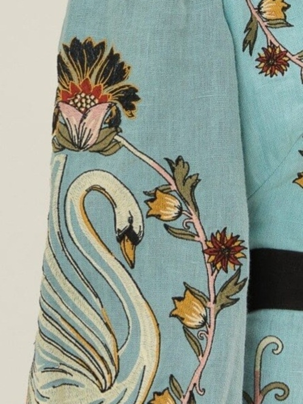 NWT FARM Rio Flowing Beauty Embroidered Midi Dress M Missi Pyle Closet - Picture 8 of 10